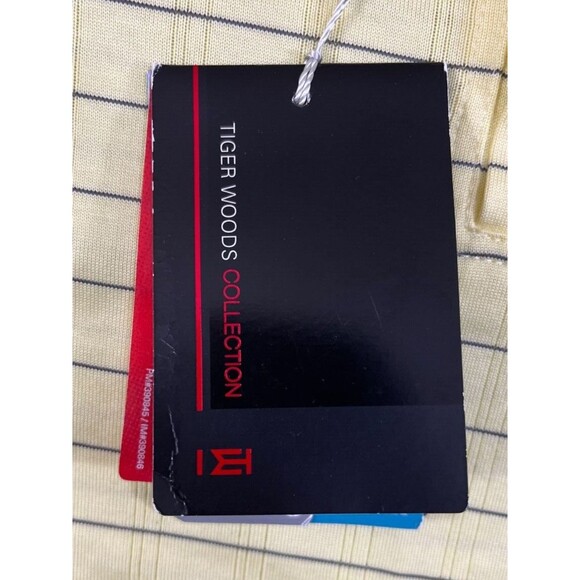 NEW Nike Dri Fit Men’s Small Tiger Woods Collection Golf Polo Shirt Yellow - Picture 7 of 11